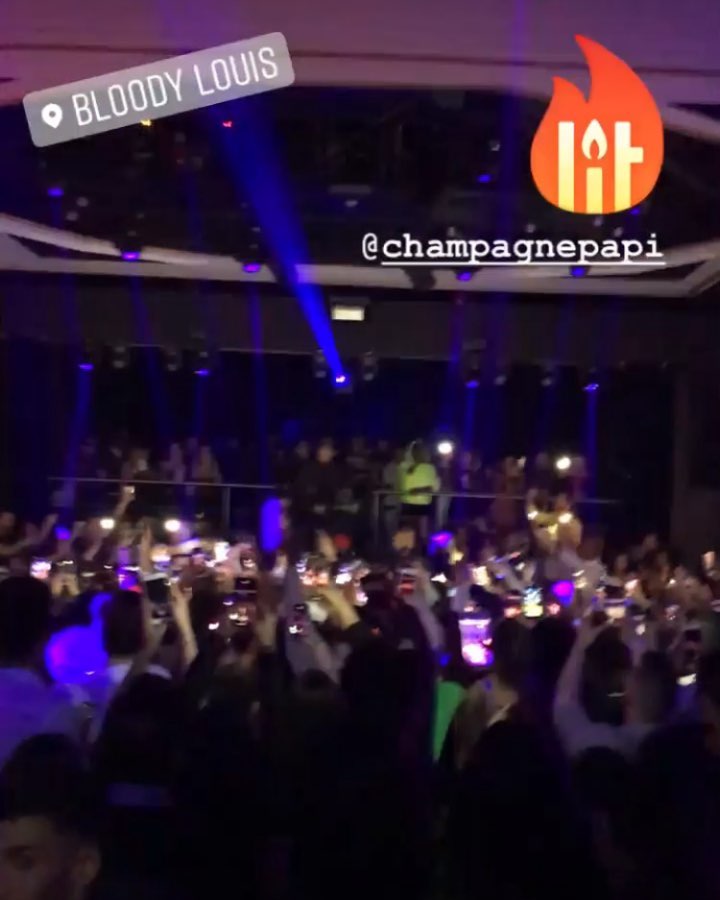 Drake at bloody Louis in Brussels